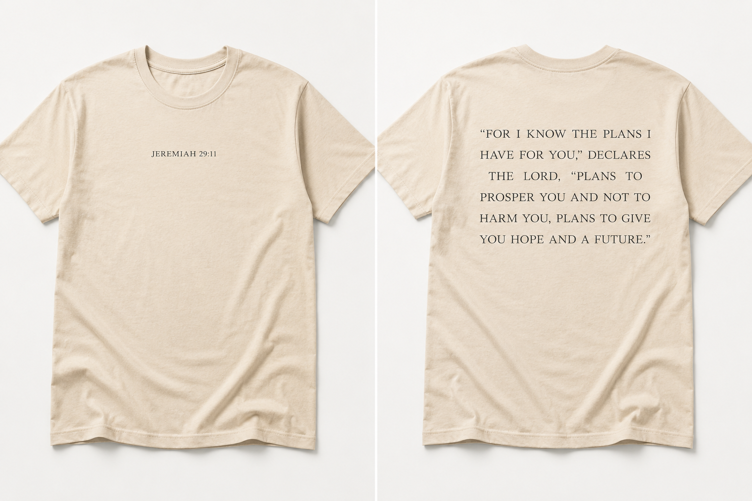 Jeremiah 29:11 Faith Tee