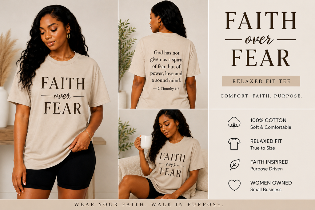 Faith Over Fear Relaxed Fit Tee