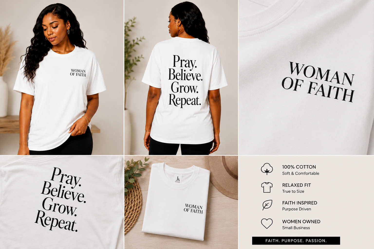 Woman of Faith Relaxed Fit Tee