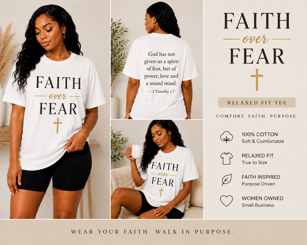 Faith Over Fear Relaxed Fit Tee